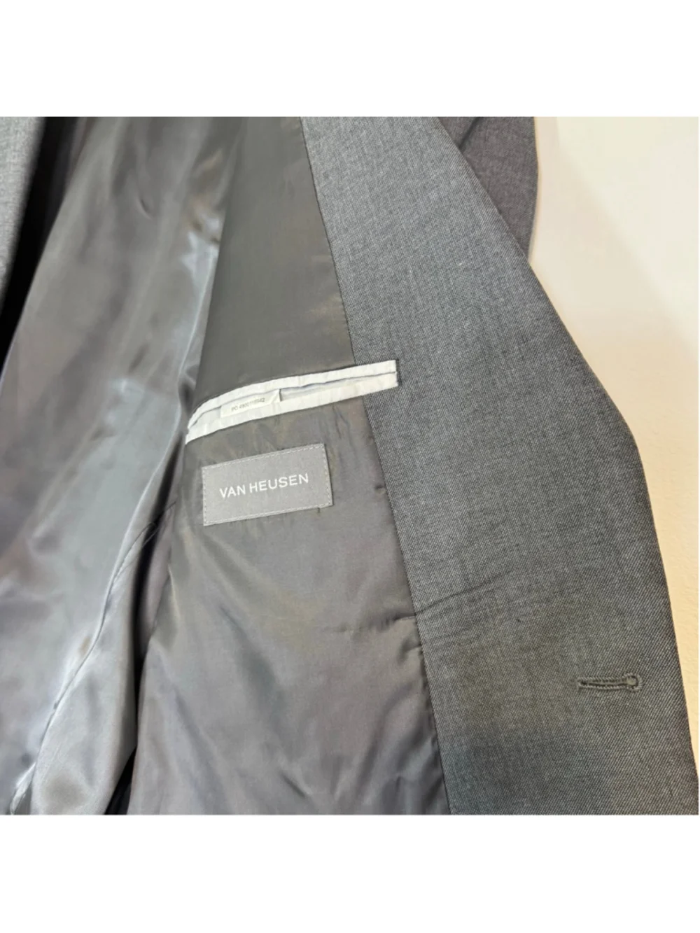 VAN HEUSEN Flex Men’s Slim Fit Stretch Suit Jacket Blazer Medium Gray Size 44L